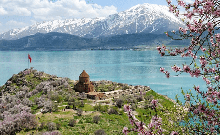 Lake Van church and Akdamar Island