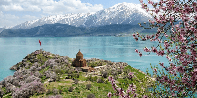 Lake Van church and Akdamar Island